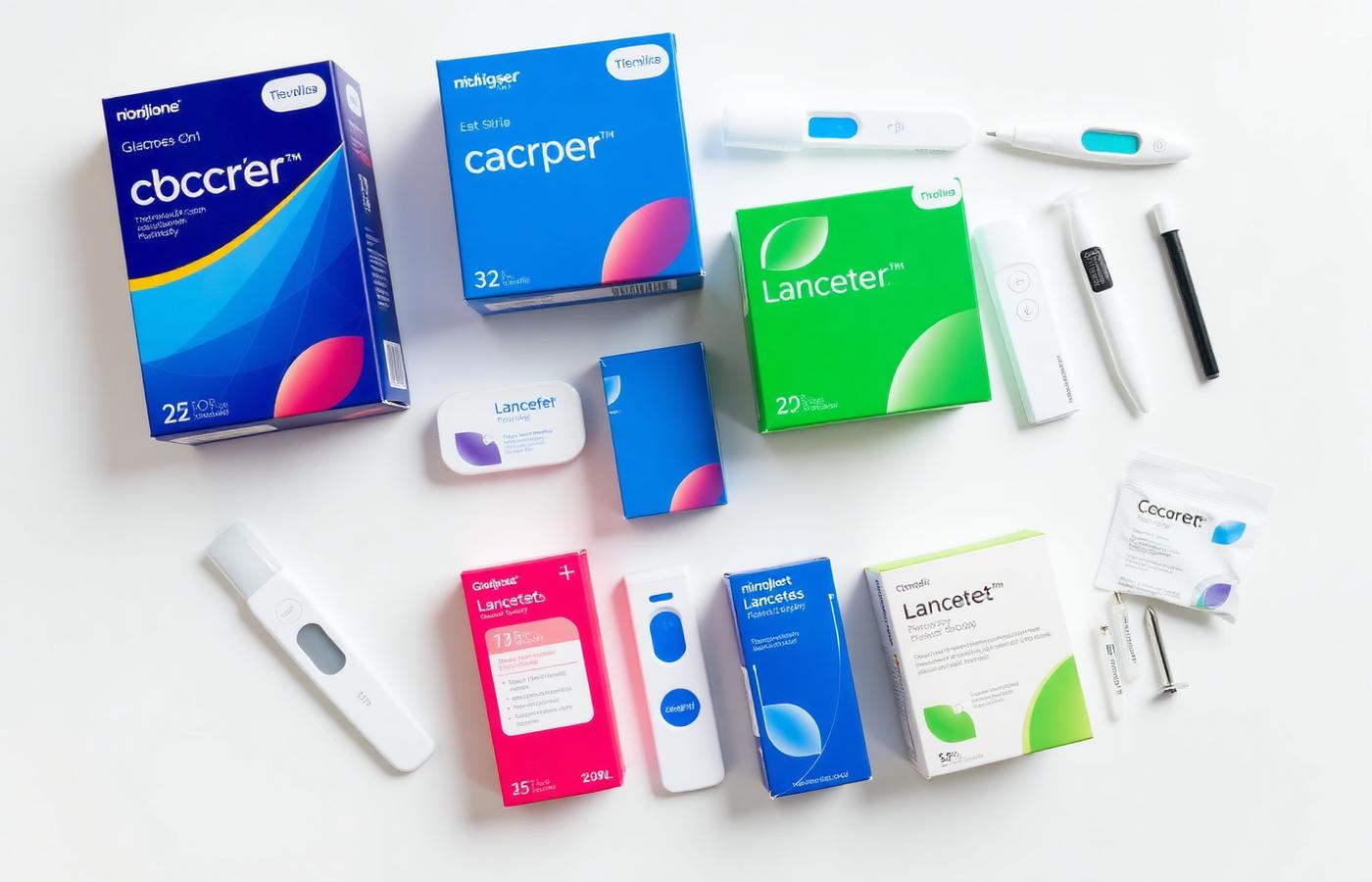 Assortment of packaged medical supplies